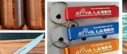 Chaveiros em alumínio anodizado